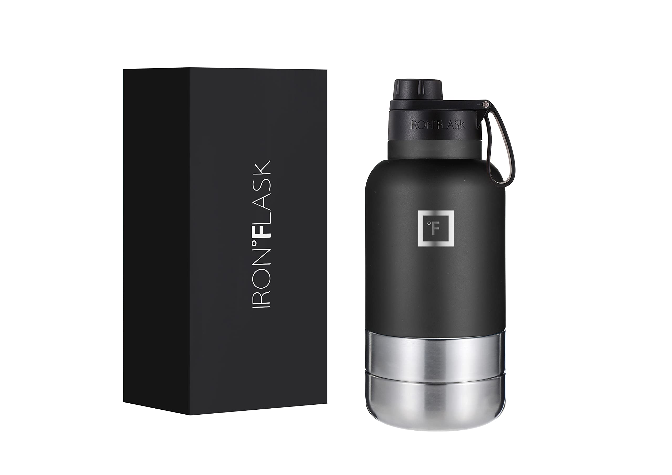 Foto 2 pulgar | Botella De Agua Portátil Para Perros Y Cuenco Iron °flask 960 Ml Midnight - Venta Internacional.
