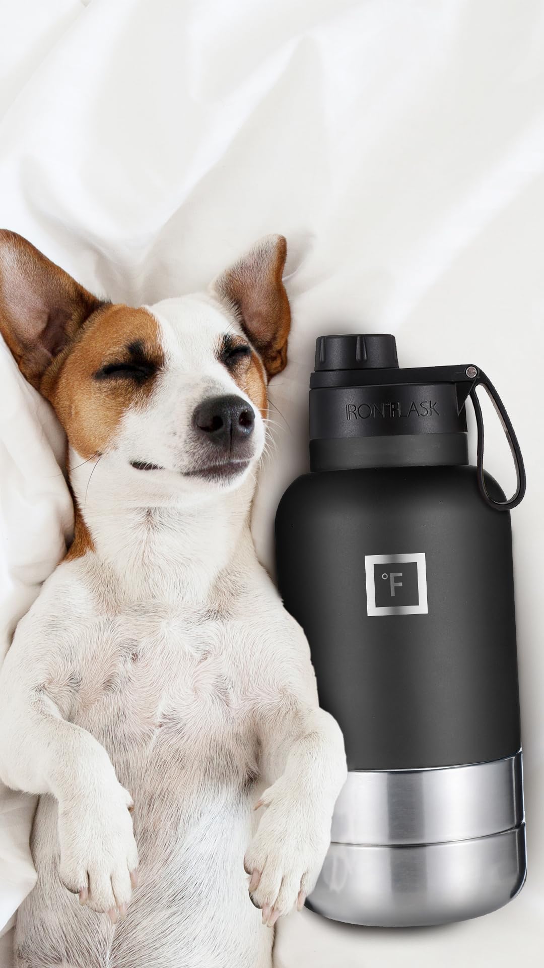 Foto 2 | Botella De Agua Portátil Para Perros Y Cuenco Iron °flask 960 Ml Midnight - Venta Internacional.