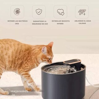 Foto 2 | Fuente Para Mascotas Automática Con Filtro Para Perros 3l Eo Safe Imports Esi-11550 Negro