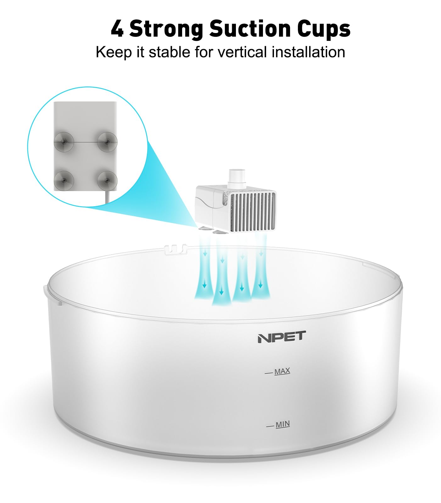 Foto 3 | Fuente De Agua Para Perros Npet Df10 5l Con Kit De Limpieza Y Filtro - Venta Internacional.