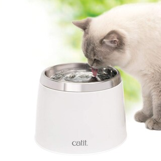 Foto 2 | Fuente De Agua Para Gatos Catit Fresh & Clear De Acero Inoxidable, 1,9 L - Venta Internacional.