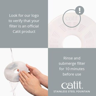 Foto 5 | Fuente De Agua Para Gatos Catit Fresh & Clear De Acero Inoxidable, 1,9 L - Venta Internacional.