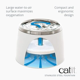 Foto 7 | Fuente De Agua Para Gatos Catit Fresh & Clear De Acero Inoxidable, 1,9 L - Venta Internacional.