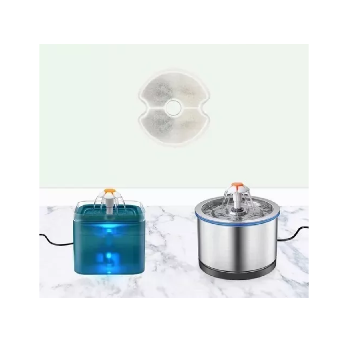 Foto 3 | Set 4pz Filtros Fuente Perro, Filtro Carbón Activado Repuesto Eo Safe Imports Esi-8422-1 Blanco