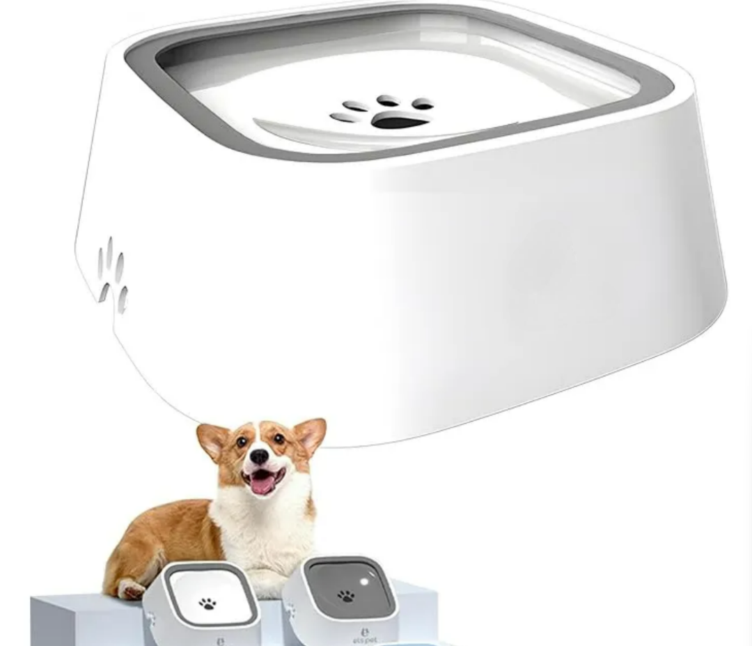 Foto 4 pulgar | Tazón De Agua Para Perro Y Gato Bebedero Sin Derrames 1l Color Blanco Xtellar