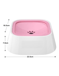 Foto 3 | Bebederos Para Mascota Alimentador De Agua Lento 1 L Color Rosa