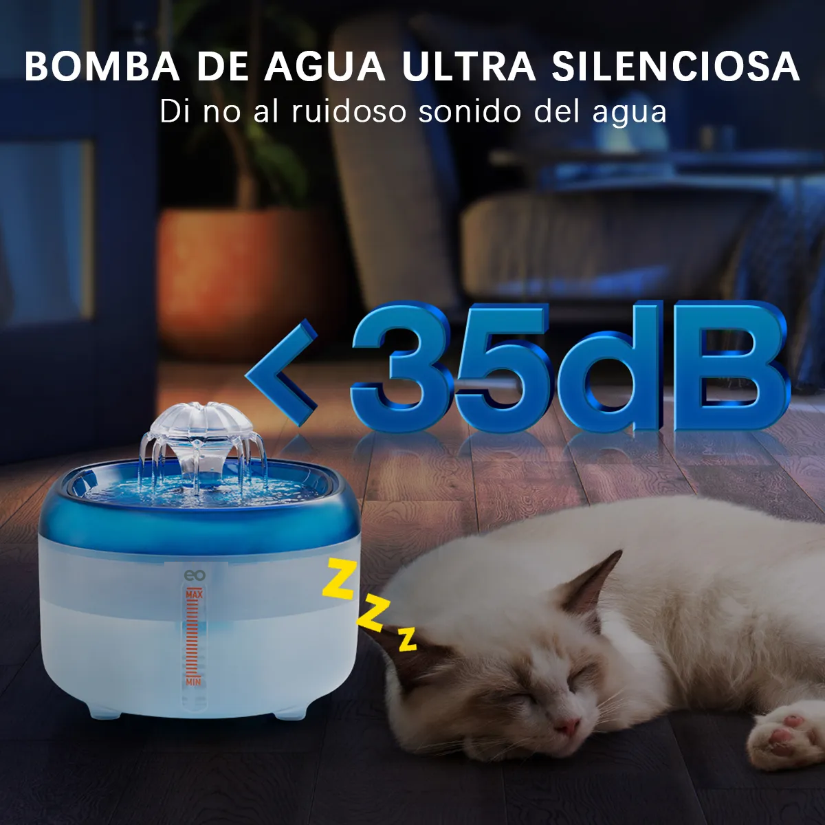 Foto 5 pulgar | Bebedero Automatico Para Perros Y Gatos De 2l Eo Safe Imports  Esi-19564 Multicolor