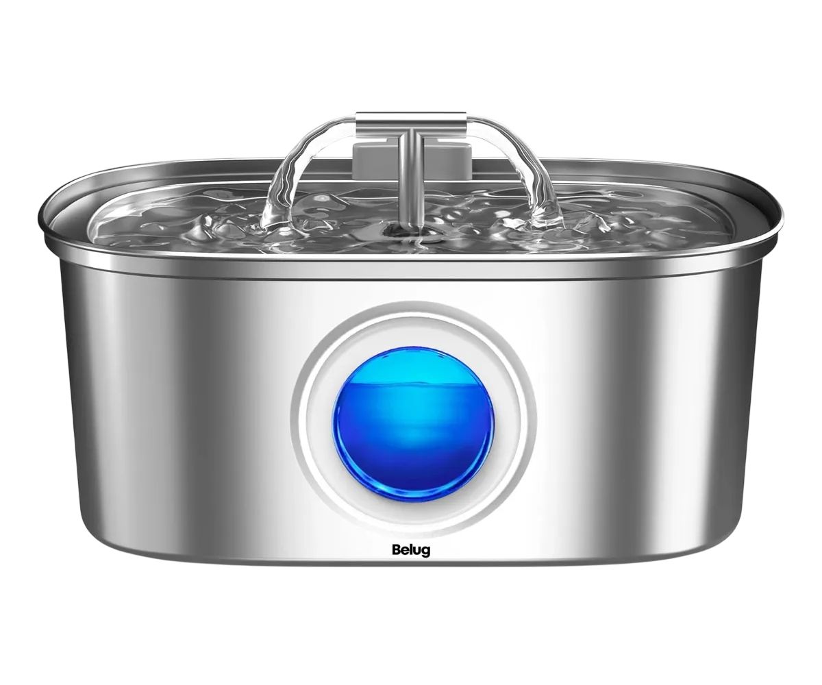 Foto 1 | Fuente Para Gatos Bebedero Belug Perro Acero Inoxidable 108oz 3.2l