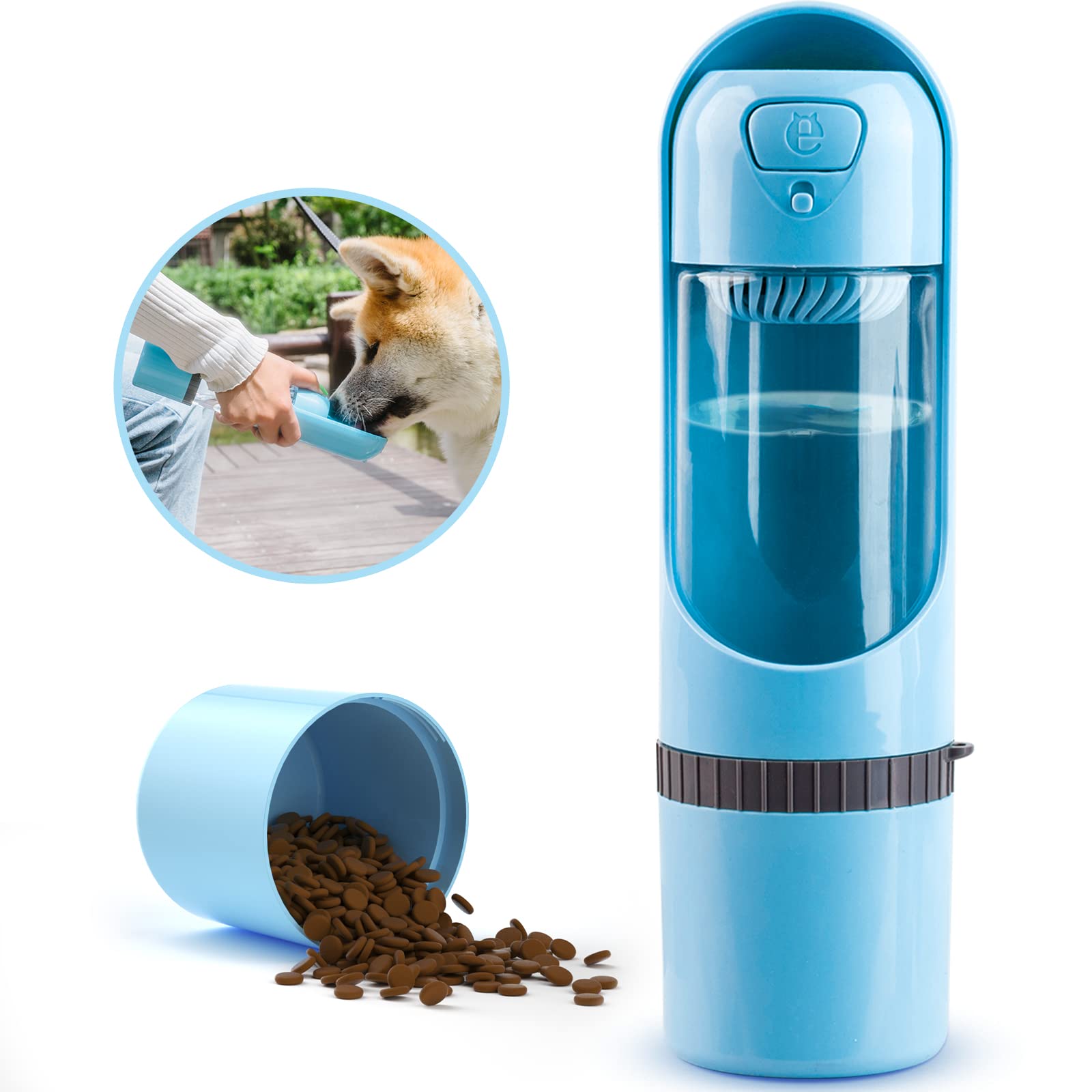 Foto 1 | Botella De Agua Els Pet Dog A Prueba De Fugas Portátil De 300 Ml Con Comida - Venta Internacional.