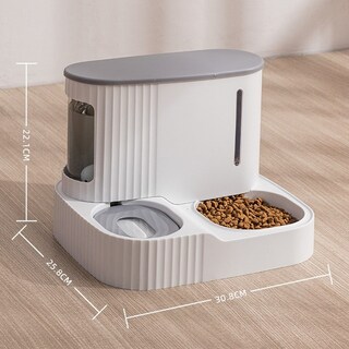 Foto 1 | Comedero Automático Para Mascotas Con Almacenamiento De Alimentos Y Cuenco De Agua - Venta Internacional.