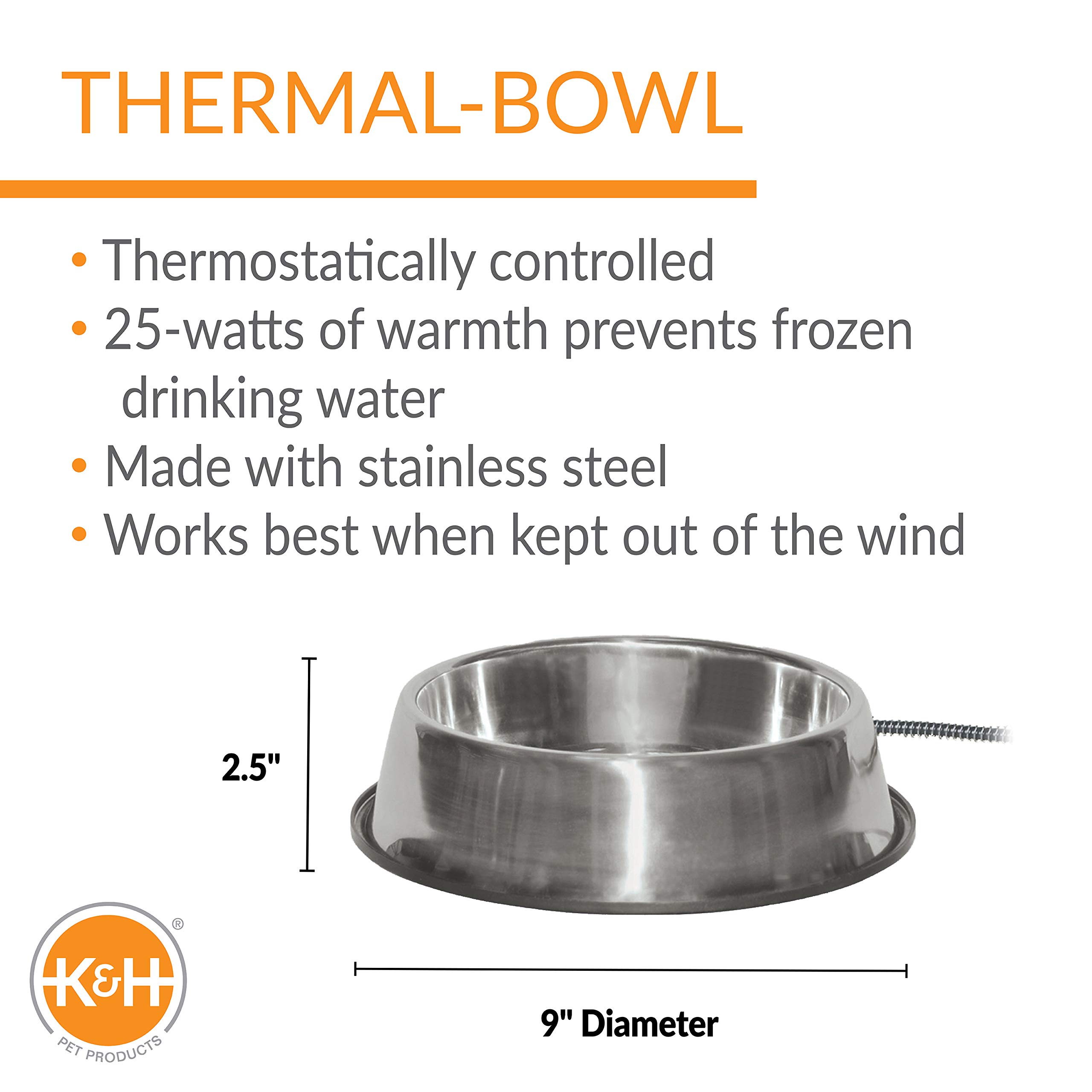 Foto 3 | Recipiente De Agua Caliente K&h Pet Products Thermal-bowl 3l - Venta Internacional.