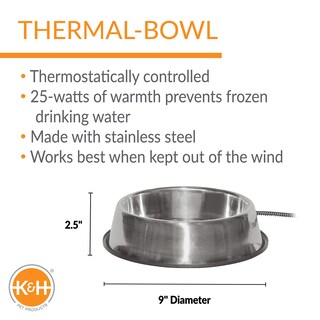 Foto 3 | Recipiente De Agua Caliente K&h Pet Products Thermal-bowl 3l - Venta Internacional.