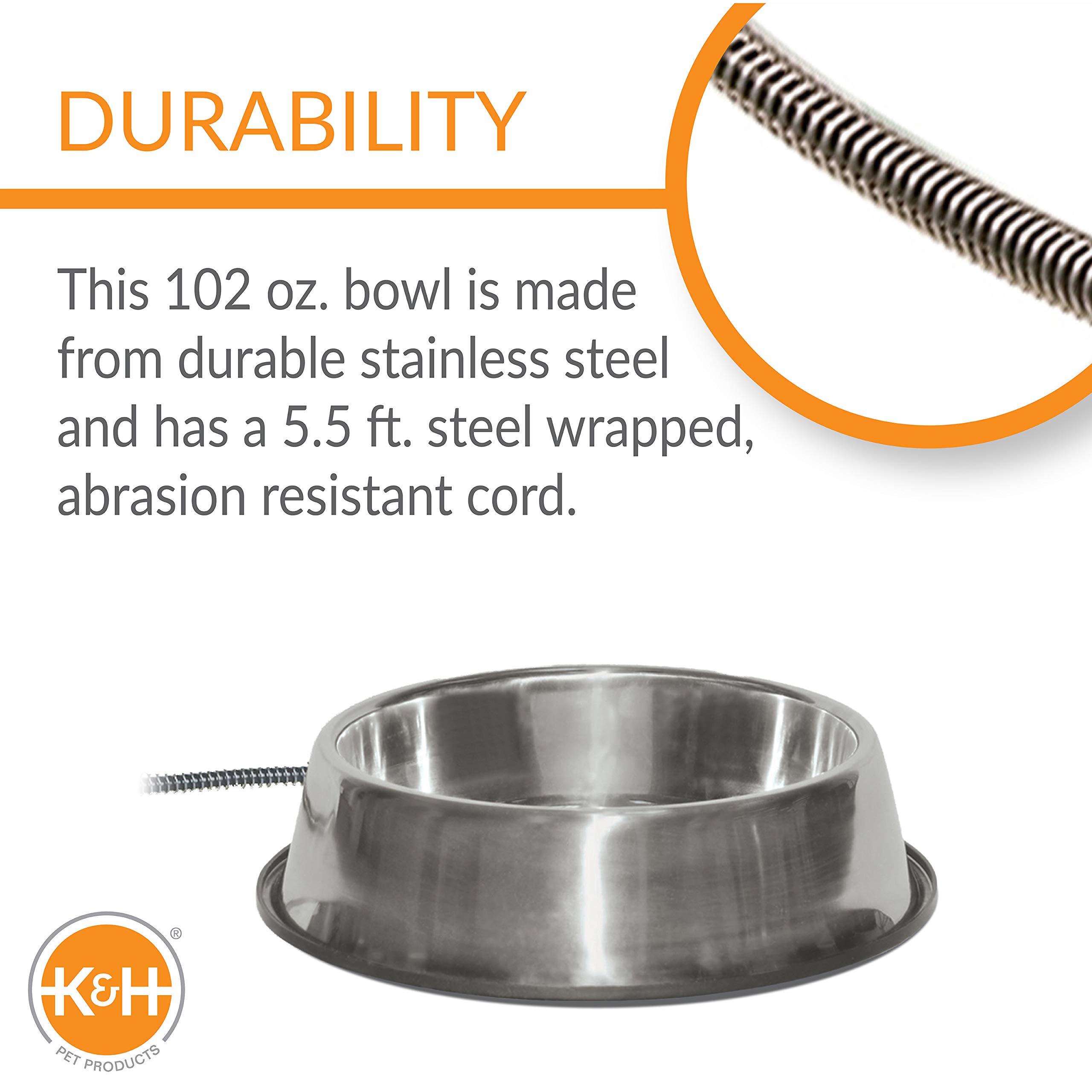 Foto 5 | Recipiente De Agua Caliente K&h Pet Products Thermal-bowl 3l - Venta Internacional.
