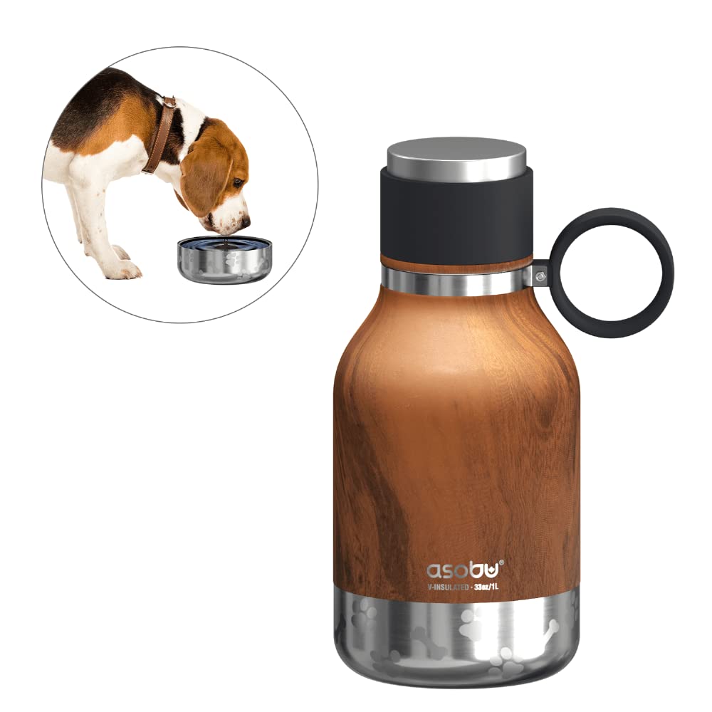 Foto 2 | Botella De Viaje Aislante Con Cuenco Para Perros, 1 Litro - Asobu - Venta Internacional.