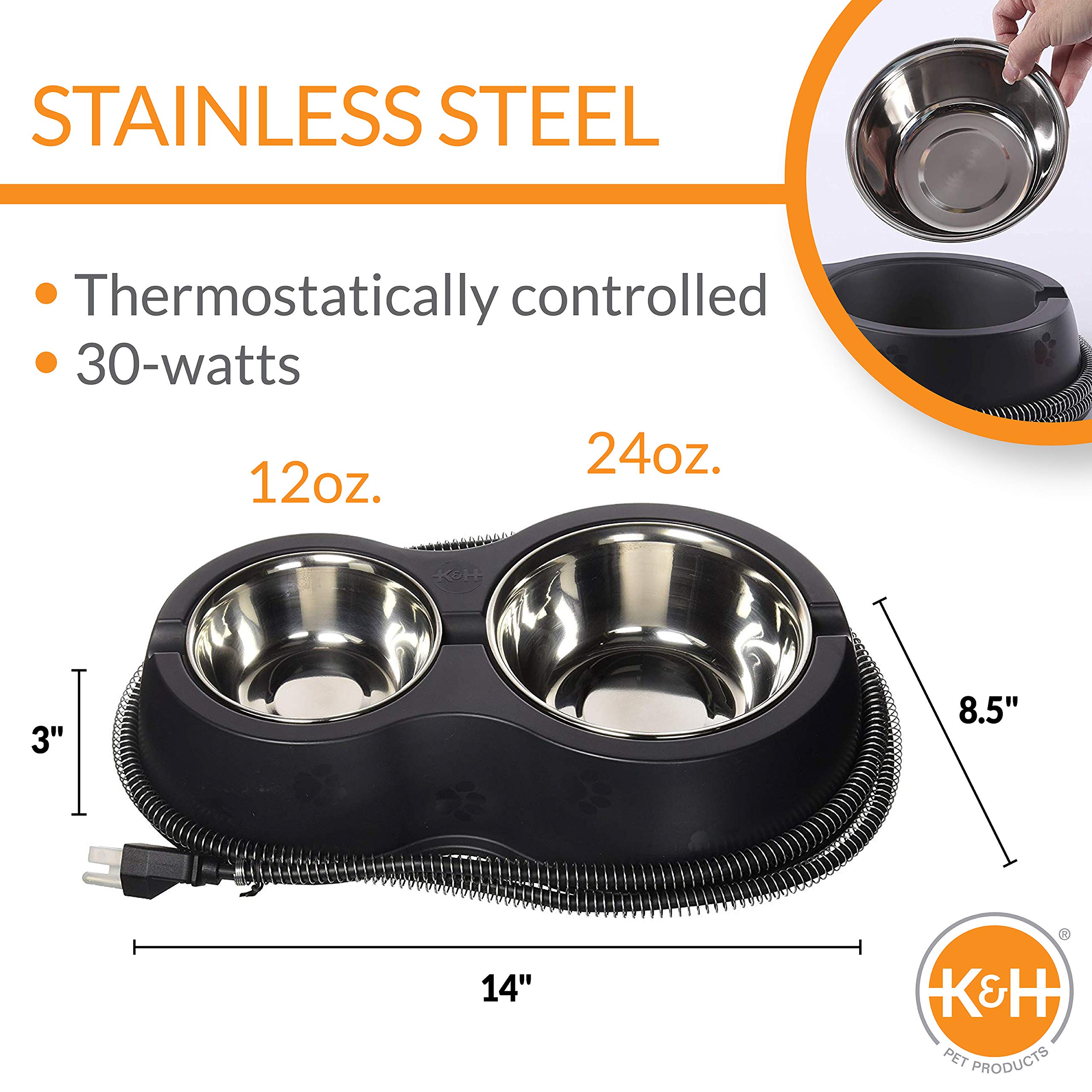Foto 3 pulgar | Cuencos Térmicos Para Gatos Thermo-kitty Café Outdoor K&h 2093 - Venta Internacional.
