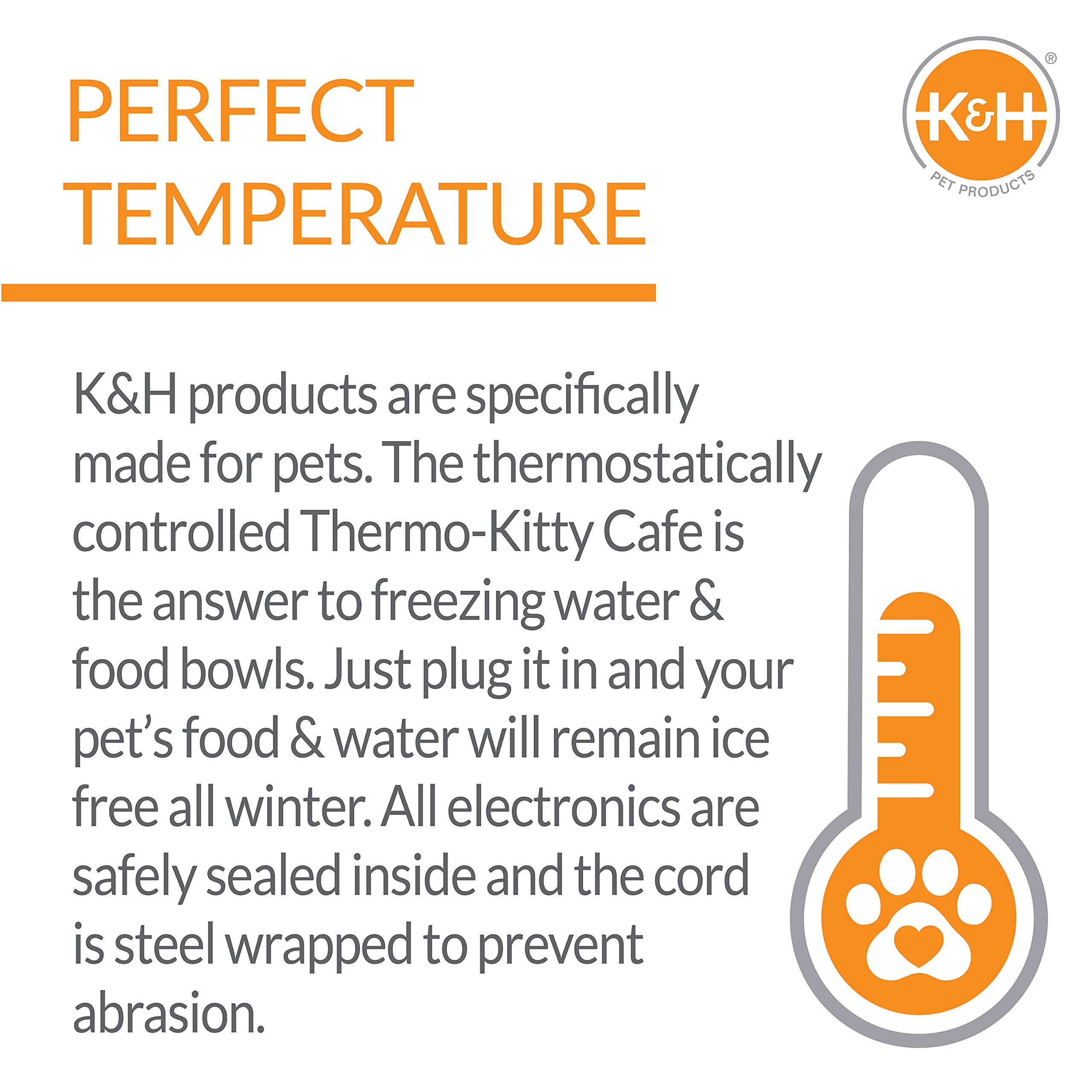 Foto 7 pulgar | Cuencos Térmicos Para Gatos Thermo-kitty Café Outdoor K&h 2093 - Venta Internacional.