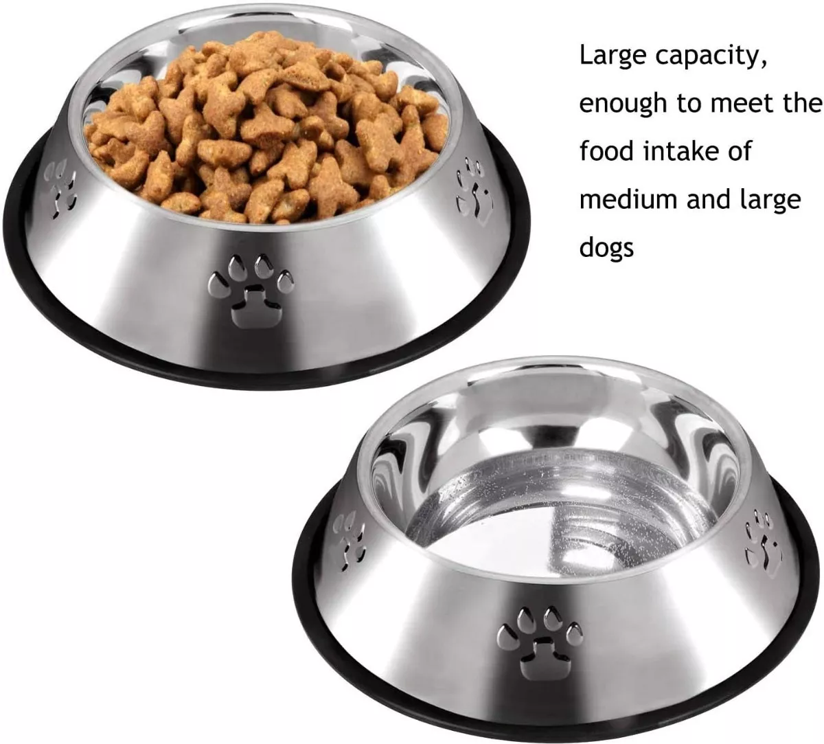 Foto 5 pulgar | Recipientes de Alimento Beluga Spielwaren GmbH color Plata para Mascota 2 Piezas