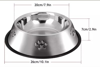 Foto 5 | Recipientes de Alimento Beluga Spielwaren GmbH color Plata para Mascota 2 Piezas