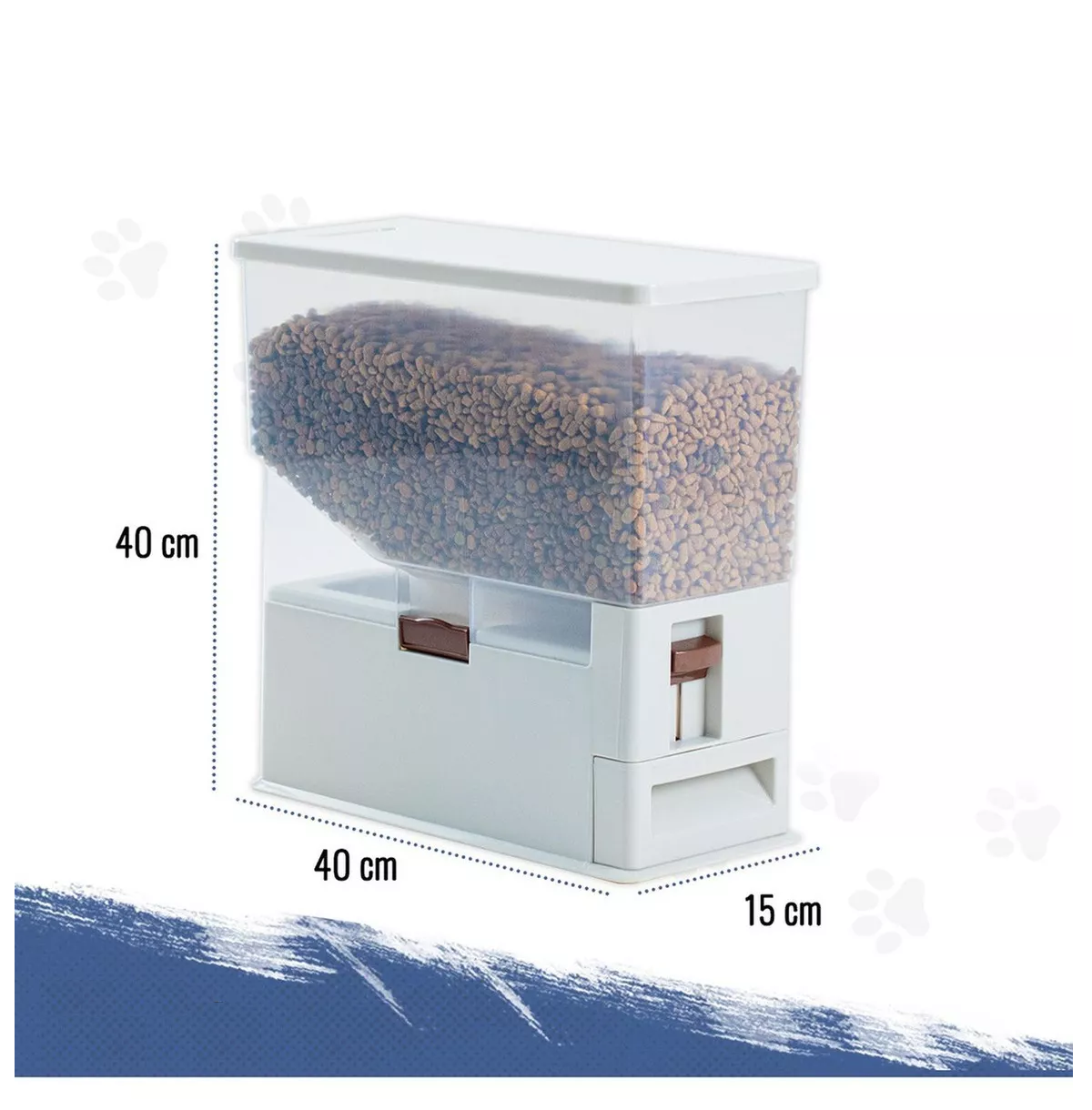 Foto 3 pulgar | Comedero Dispensador De Alimento Para Perros Eo Safe Imports Esi-16277 Blanco