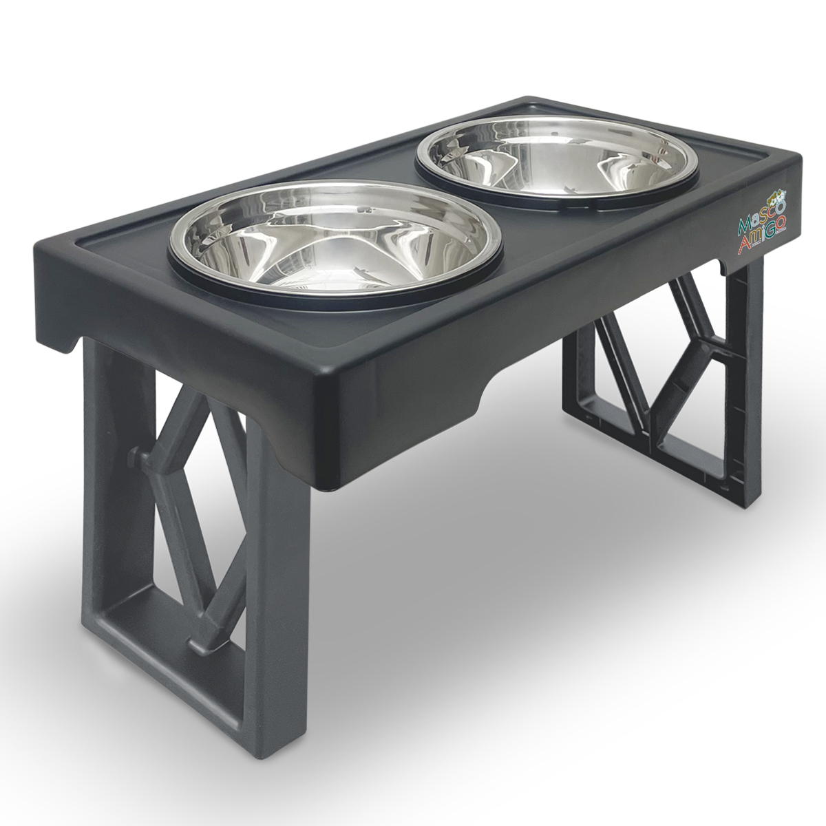 Foto 2 pulgar | Comedero/bebedero Elevado Para Perros Y Gatos Mascoamigo | Cuencos Para Mascotas Con Soporte Elevado | Cuenta Con 3 Alt