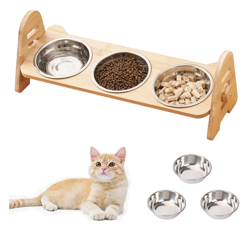 Foto 2 pulgar | Porta Platos Xtellar Elevados Ajustable Para Perros Y Gatos