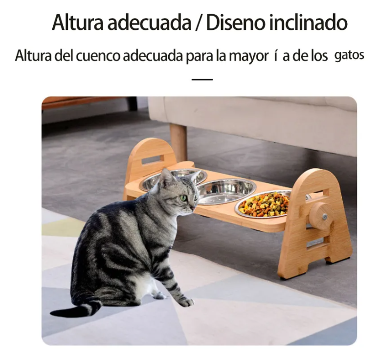 Foto 5 | Porta Platos Xtellar Elevados Ajustable Para Perros Y Gatos