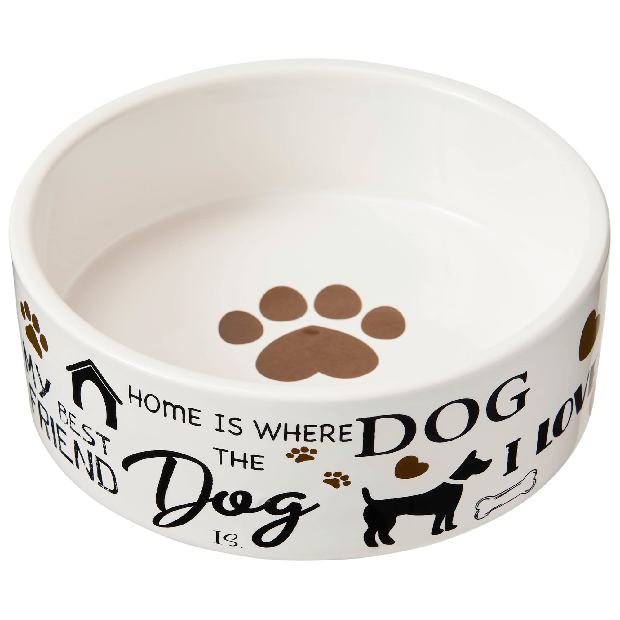 Foto 1 | Plato De Cerámica Para Comida Y Agua Spot I Love Dogs Para Mascotas - Venta Internacional.