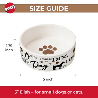 Foto 4 | Plato De Cerámica Para Comida Y Agua Spot I Love Dogs Para Mascotas - Venta Internacional.