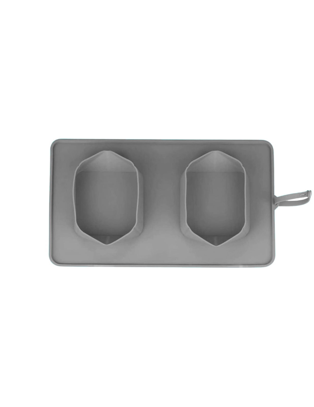 Foto 1 | Plato Para Perro Y Gato Antideslizante Portátil Enrollable Ecológico Gris Bluelander