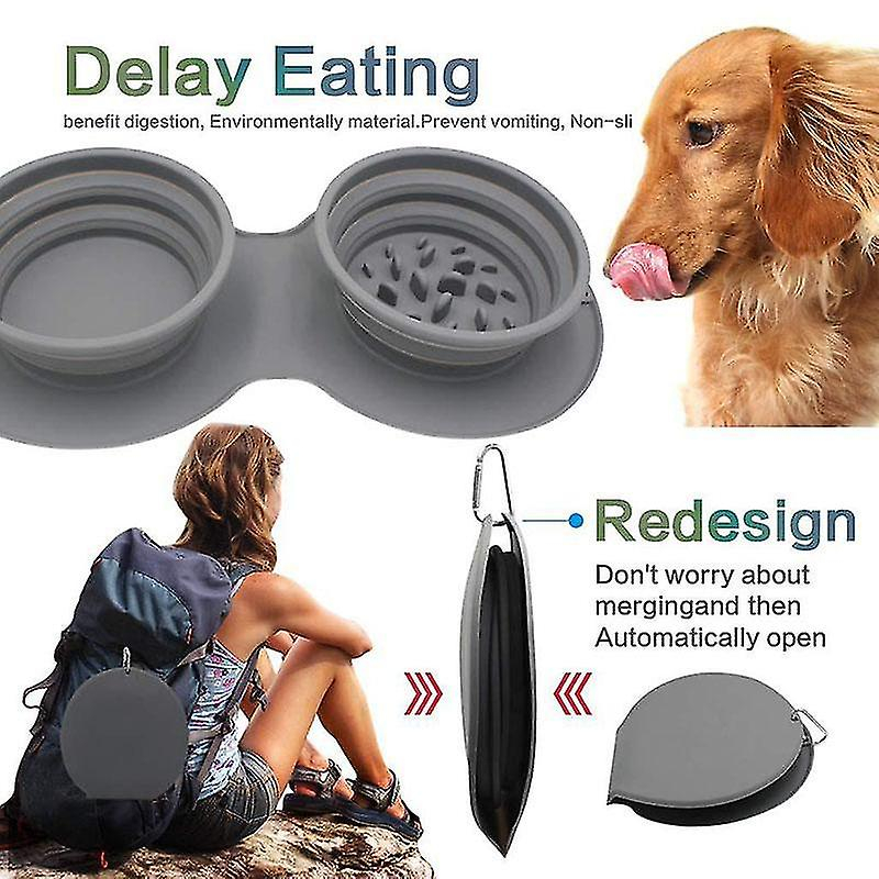 Foto 4 pulgar | Cuencos Huoguo De Silicona Plegables Grandes De 1000 Ml Para Perros Y Mascotas - Venta Internacional.