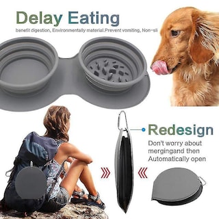 Foto 3 | Cuencos Huoguo De Silicona Plegables Grandes De 1000 Ml Para Perros Y Mascotas - Venta Internacional.