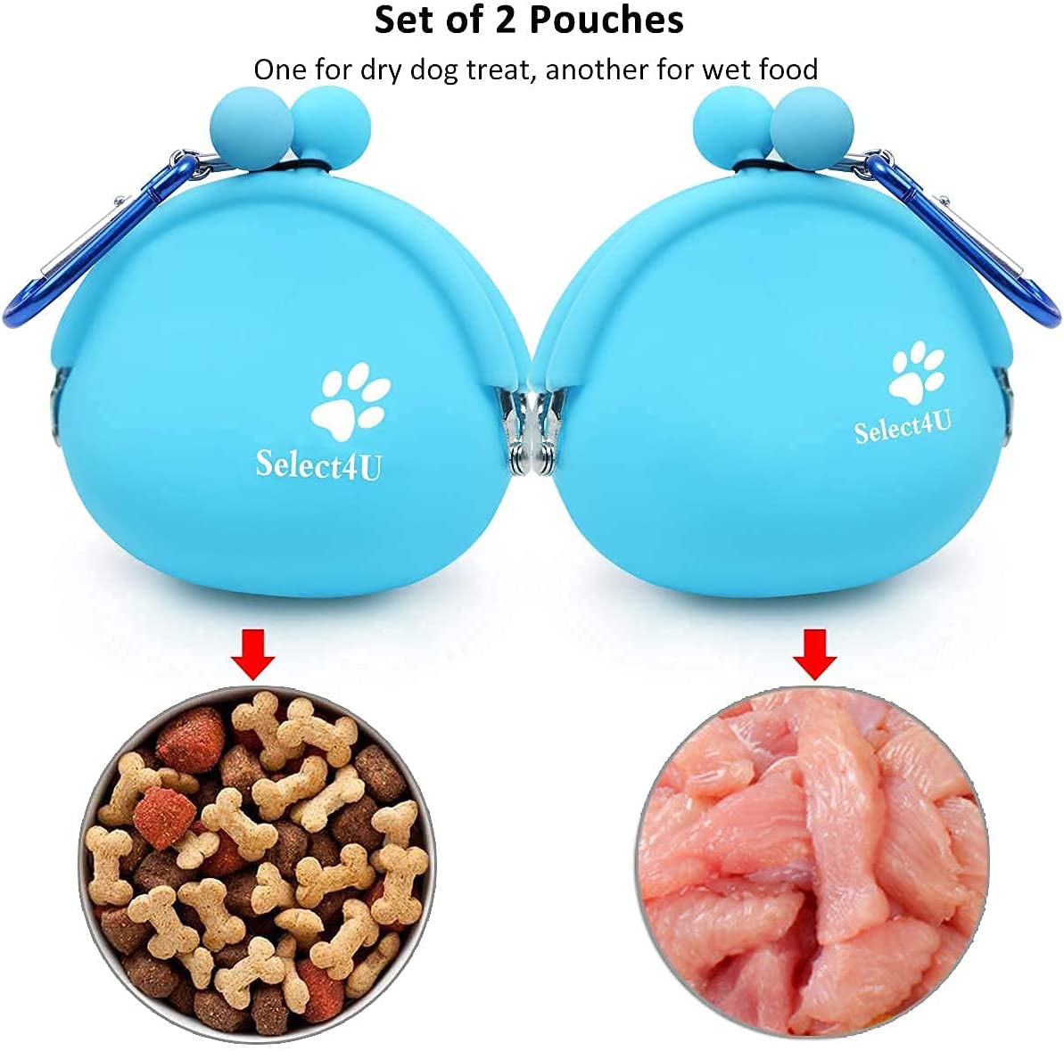 Foto 3 pulgar | Bolsa De Silicona Para Golosinas Para Perros Huoguo Reutilizable Para Perros Pequeños - Venta Internacional.