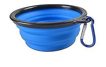 Pet Bowl Huoguo, Plegable, De Silicona, Para Perro Y Gato, Color Azul - Venta Internacional.
