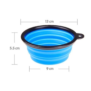 Foto 2 | Pet Bowl Huoguo, Plegable, De Silicona, Para Perro Y Gato, Color Azul - Venta Internacional.