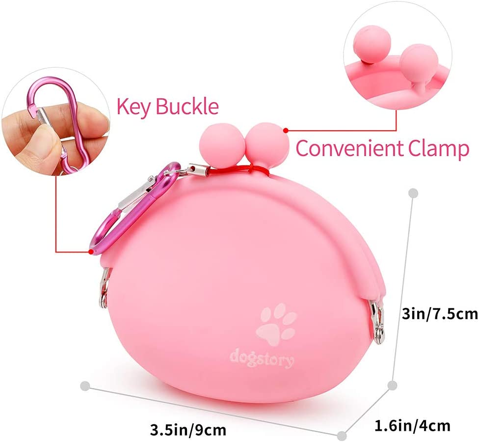 Bolsa De Golosinas Para Perros Huoguo Fashion, Portátil, De Silicona, 9,5 X 9 Cm - Venta Internacional.