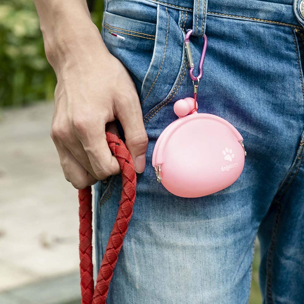 Foto 5 pulgar | Bolsa De Golosinas Para Perros Huoguo Fashion, Portátil, De Silicona, 9,5 X 9 Cm - Venta Internacional.