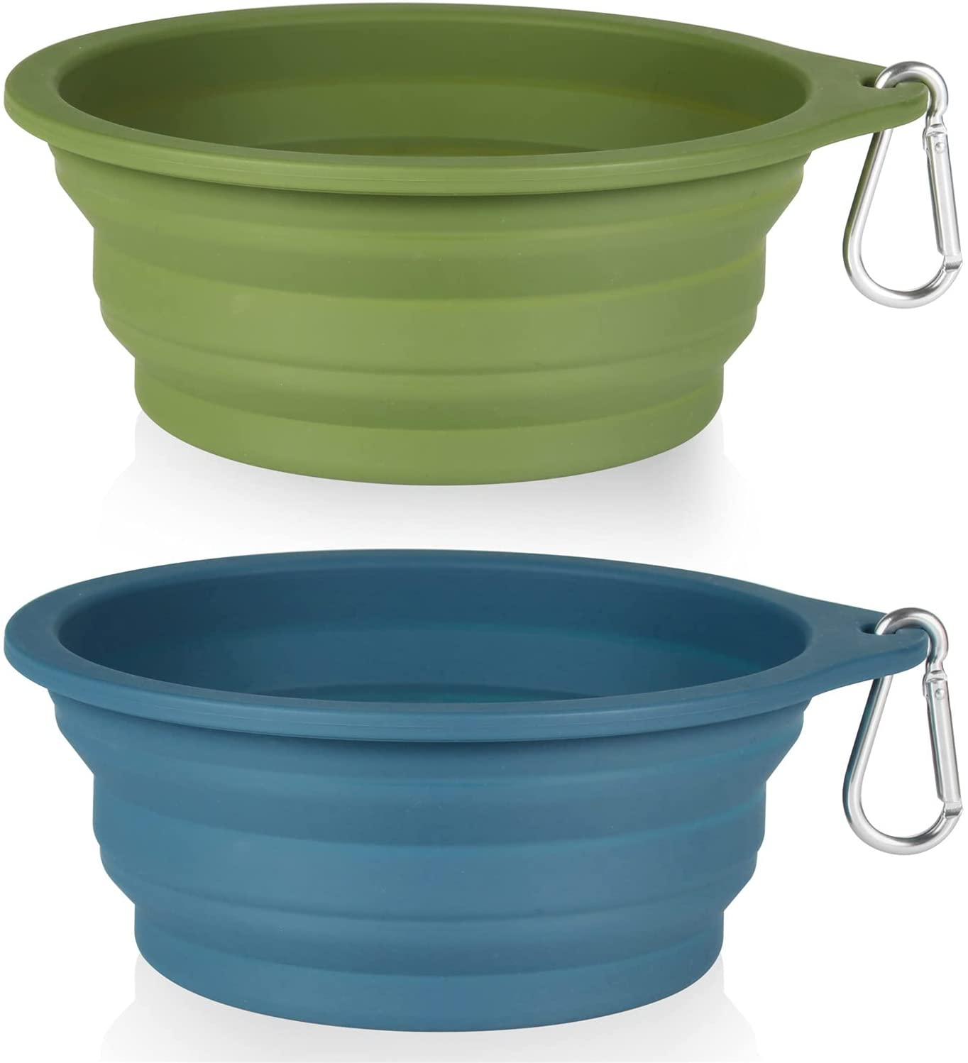 Cuenco Plegable Para Perros Jieyou, 600 Ml, Paquete De 2 (azul Marino Y Gris Oscuro) - Venta Internacional.