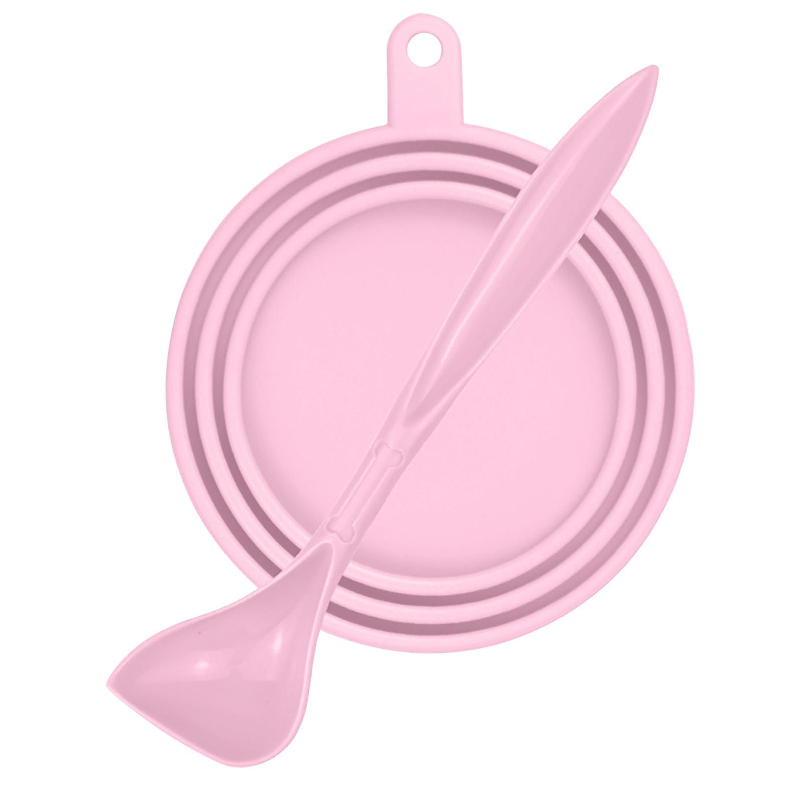 Foto 2 pulgar | Tapa De Silicona Para Mantener Frescos Los Alimentos Enlatados Para Perros Con Cuchara Huoguo - Venta Internacional.