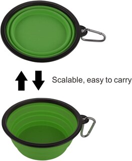 Foto 2 | Cuencos Plegables Para Perros Huoguo, Grandes, Portátiles, 1 Litro, De Viaje (x2) - Venta Internacional.