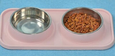 Foto 5 | Alfombrilla De Silicona Para Alimentación De Mascotas, Impermeable Y Antideslizante, Rosa - Venta Internacional.