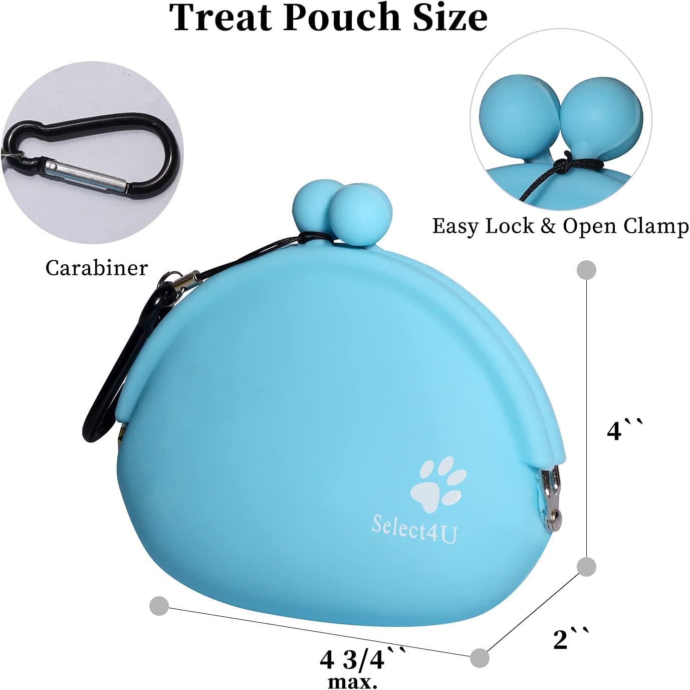 Foto 2 pulgar | Bolsa De Silicona Para Golosinas Para Perros Huoguo, Reutilizable, 12 X 5 X 12 Cm - Venta Internacional.
