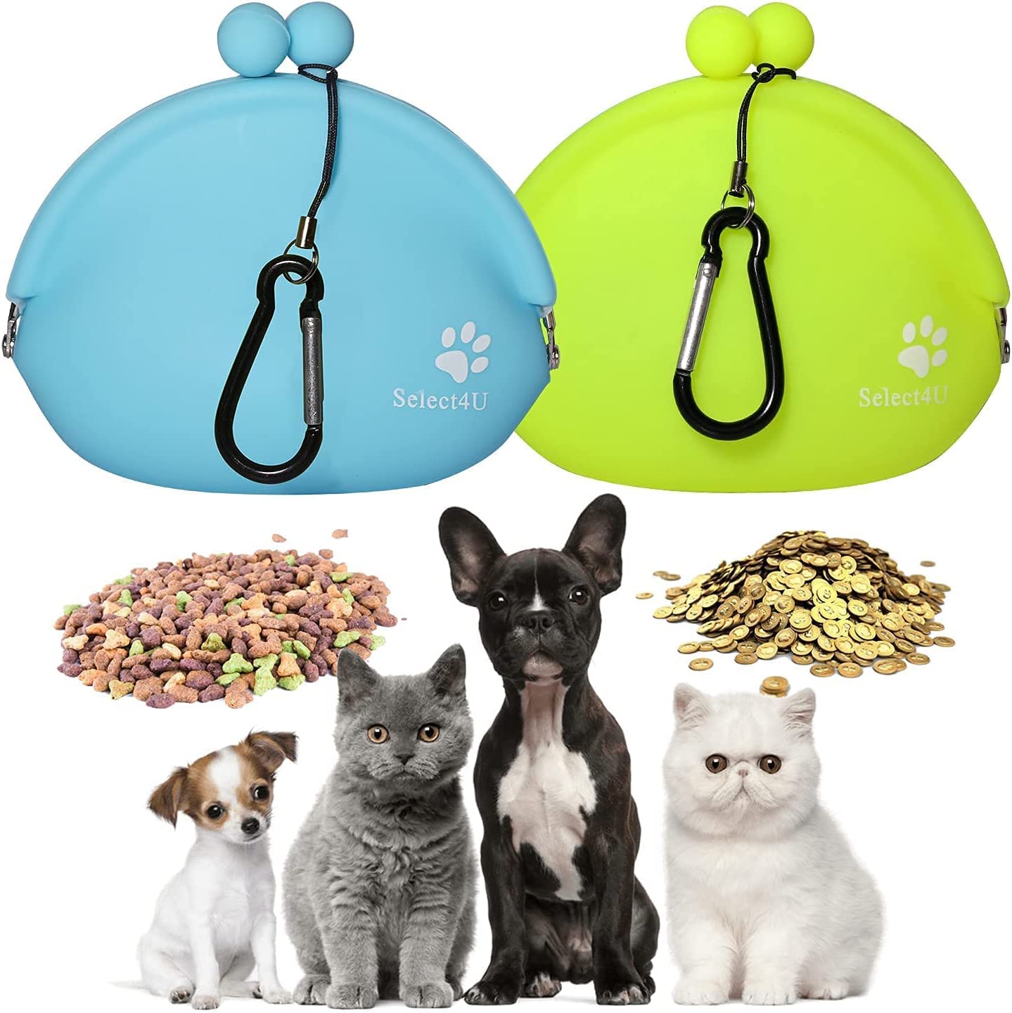 Foto 4 | Bolsa De Silicona Para Golosinas Para Perros Huoguo, Reutilizable, 12 X 5 X 12 Cm - Venta Internacional.