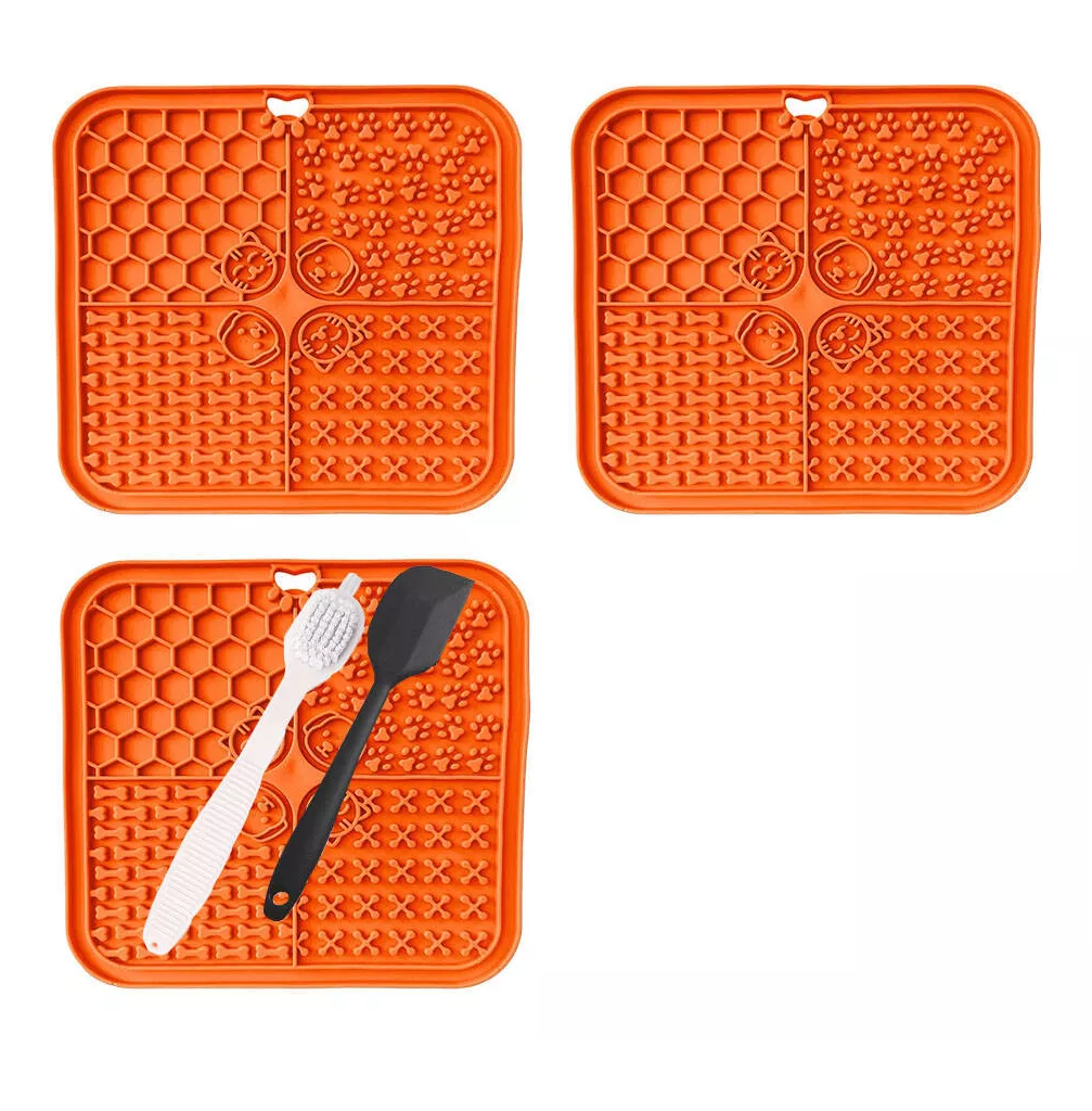 Tapete Almohadilla Para Para Perroscalmante Y Cepillar 3pz Eo Safe Imports Esi-18552 Naranja