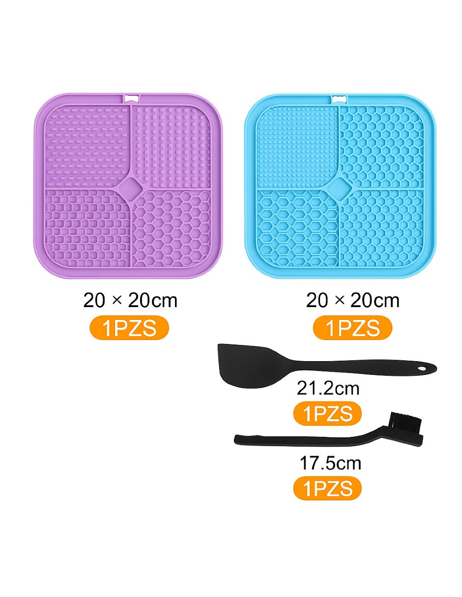 Foto 4 pulgar | 2pz Tapete Para Lamer Con Ventosa De Reducir Ansiedad