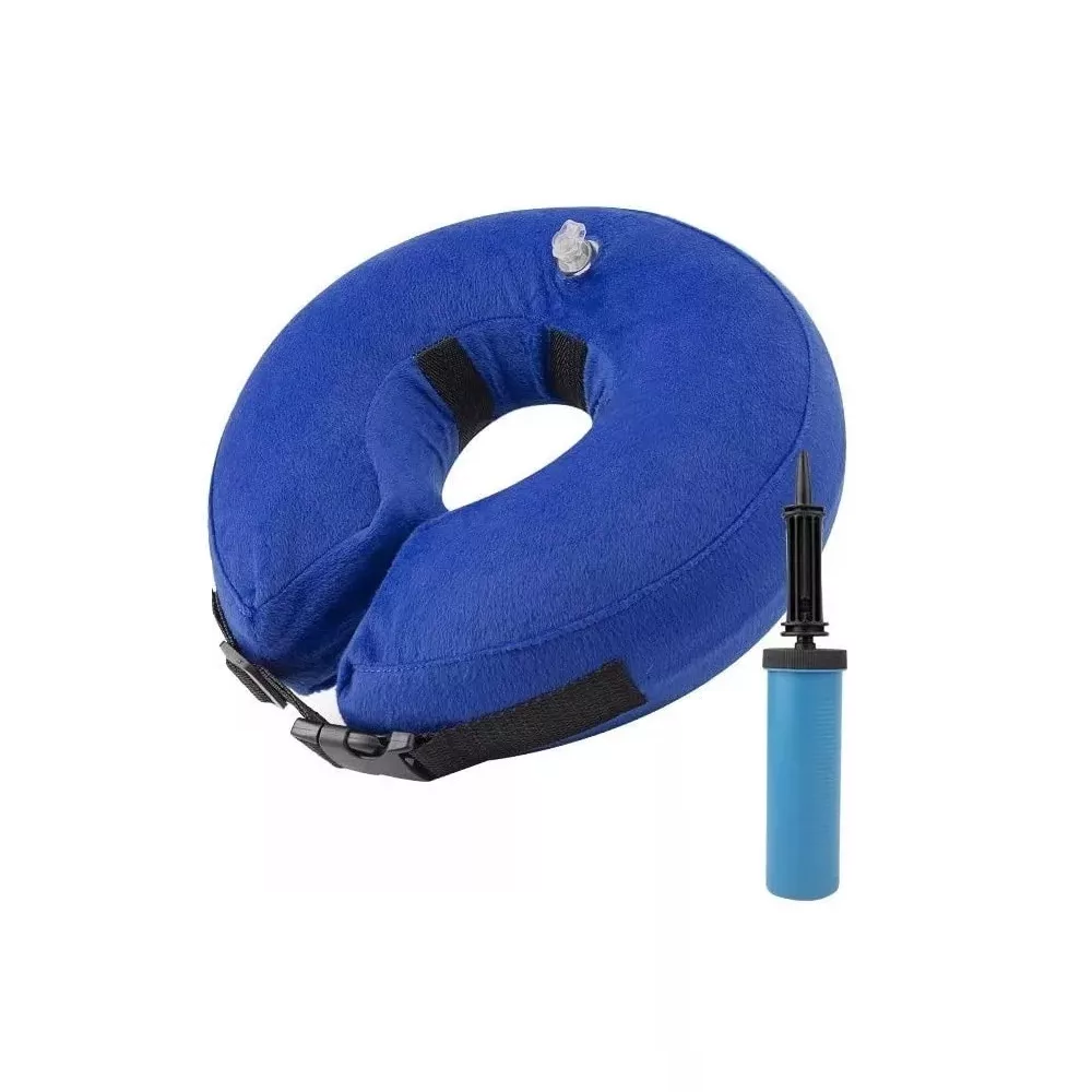 Foto 2 pulgar | Collar Inflable Belug color Azul para Mascota