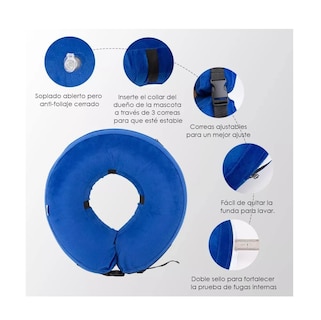 Foto 4 | Collar Inflable Belug color Azul para Mascota