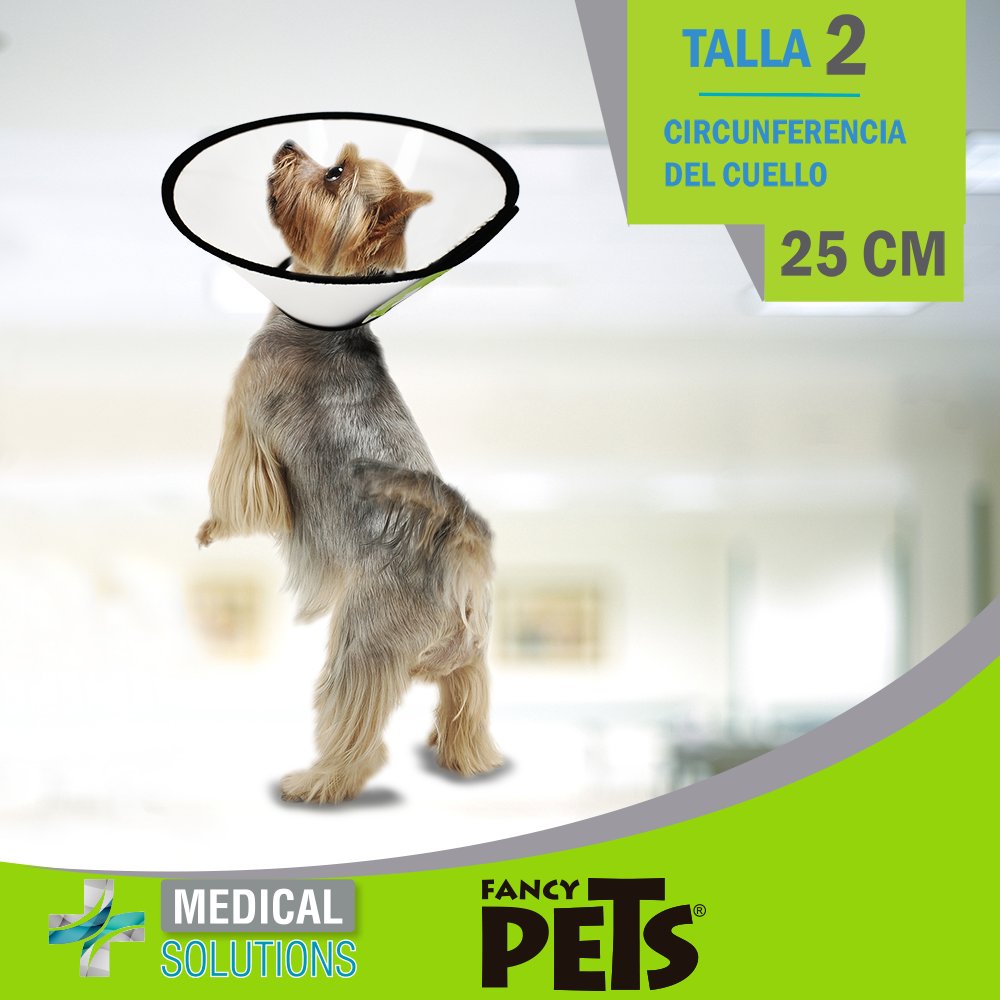 Foto 5 pulgar | Collar Isabelino para Perro Medical Solution FL8572 Transparente Talla 2 con 25 Centímetros