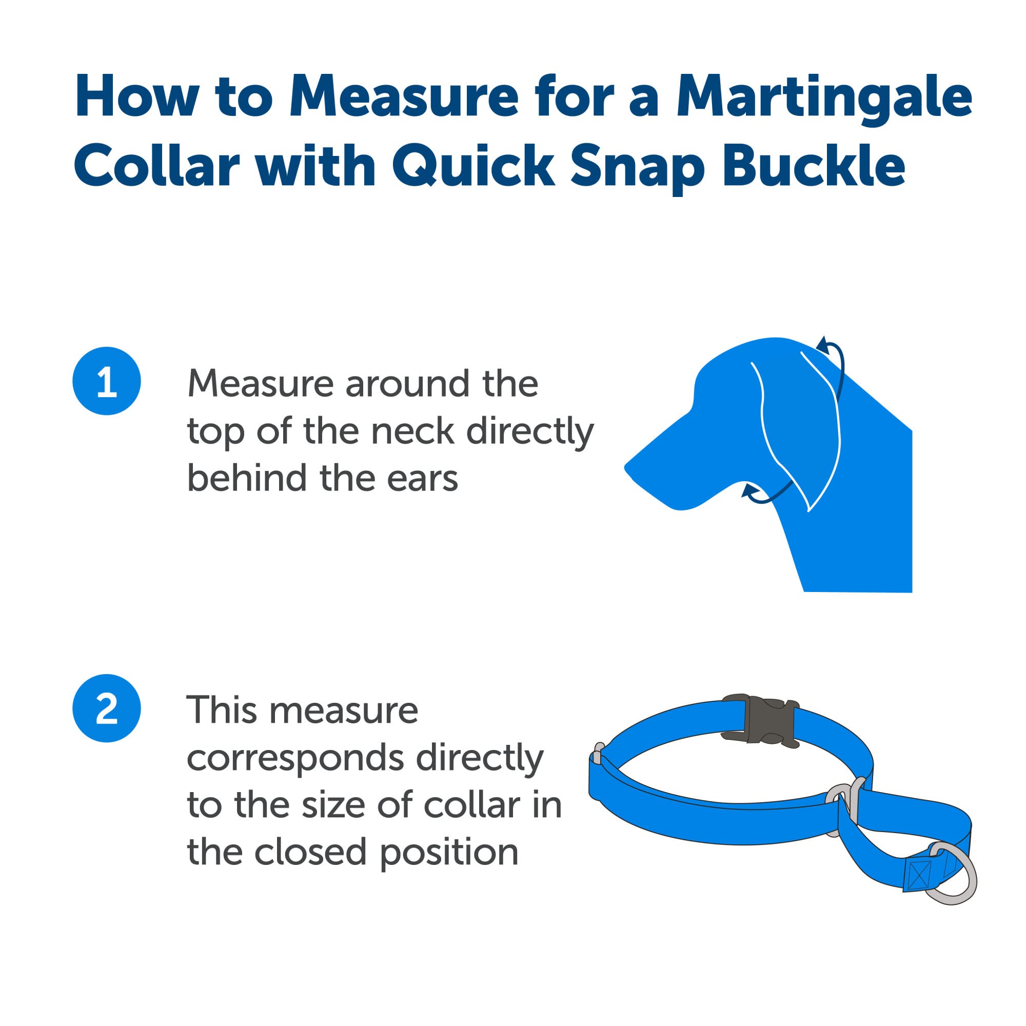 Foto 4 pulgar | Collar Martingale Petsafe con Hebilla Quick Snap Azul M - Venta Internacional