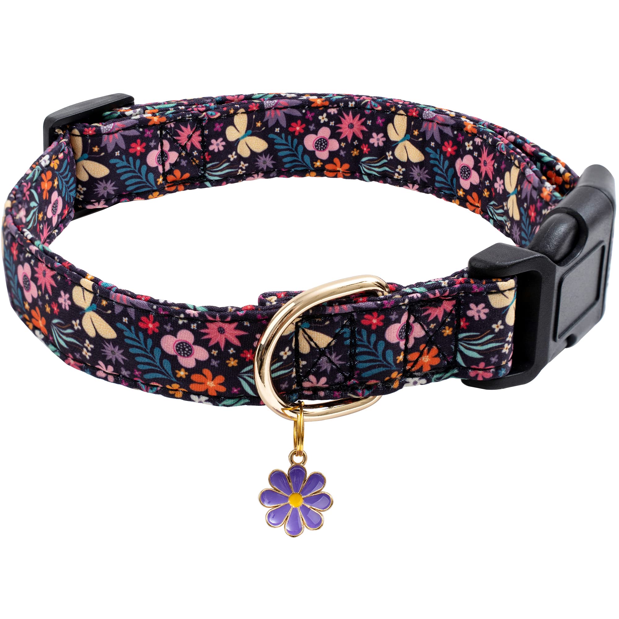 Foto 1 | Collar Para Perro Faygarsle Cotton Designer Con Dijes De Flores - Venta Internacional.