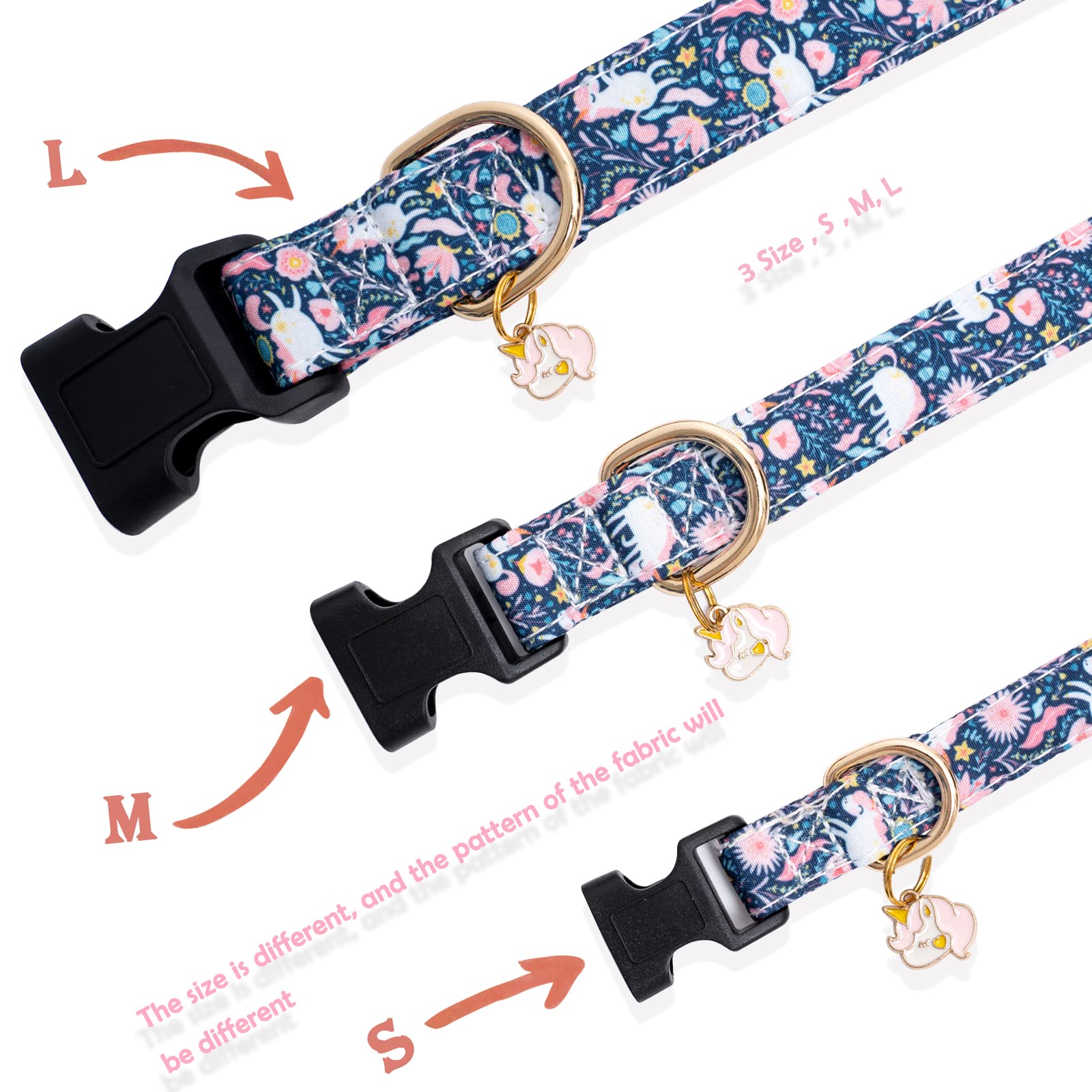 Foto 4 | Collar De Perro Faygarsle Cotton Designer Para Niñas Y Perros Pequeños - Venta Internacional.